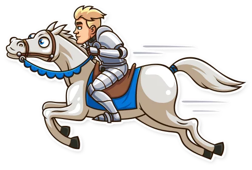 🏃 Стикер «Romantic Knight» для Telegram