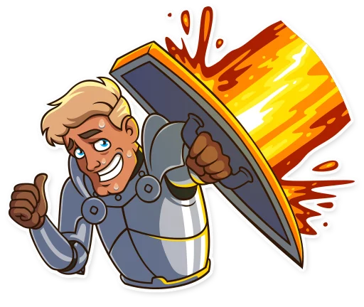 🥵 Стикер «Romantic Knight» для Telegram