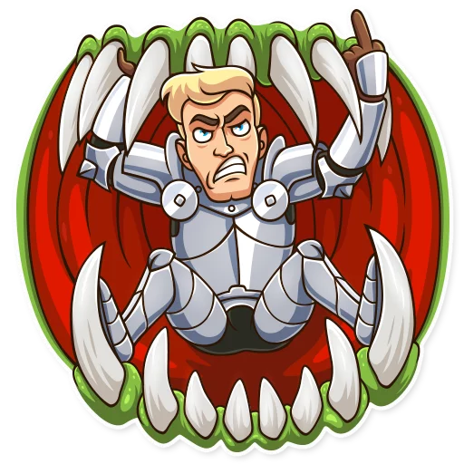 🖕 Стикер «Romantic Knight» для Telegram