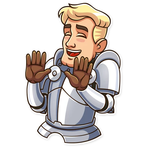 ✋ Стикер «Romantic Knight» для Telegram