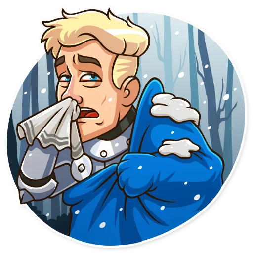 🥶 Стикер «Romantic Knight» для Telegram