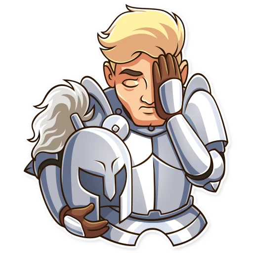🤦 Стикер «Romantic Knight» для Telegram