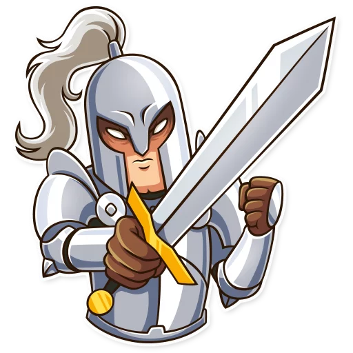 😠 Стикер «Romantic Knight» для Telegram