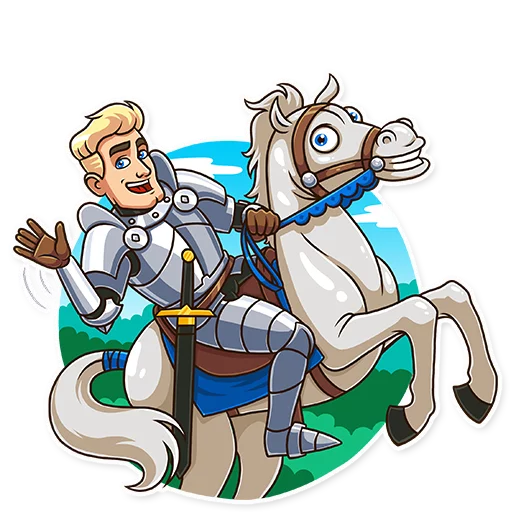 👋 Стикер «Romantic Knight» для Telegram