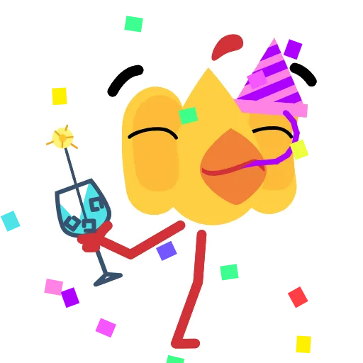 🥳 Стикер «Rombo Bird» для Telegram