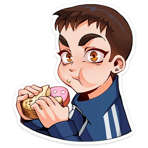 🍔 Стикер «Рома из Tiny Bunny без надписей» для Telegram