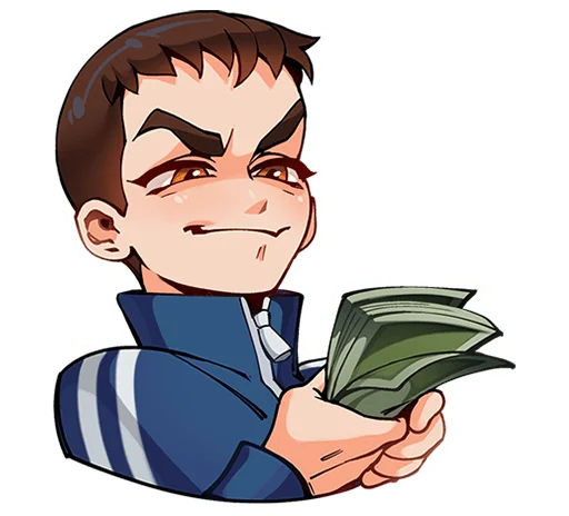 🤑 Стикер «Рома из Tiny Bunny без надписей» для Telegram