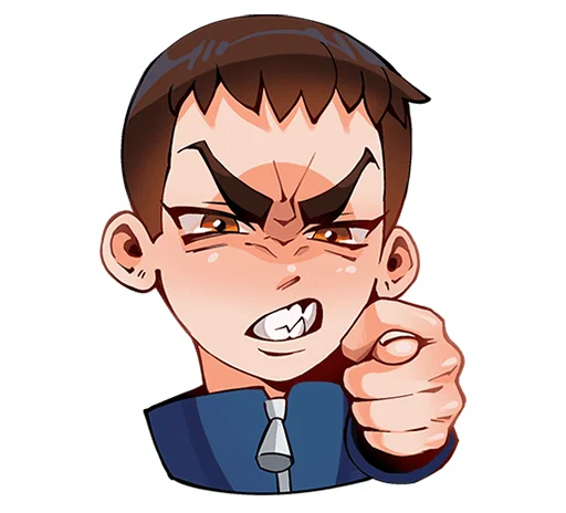 😠 Стикер «Рома из Tiny Bunny без надписей» для Telegram