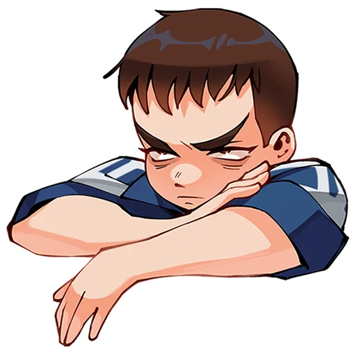 😒 Стикер «Рома из Tiny Bunny без надписей» для Telegram