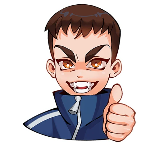 👍 Стикер «Рома из Tiny Bunny без надписей» для Telegram