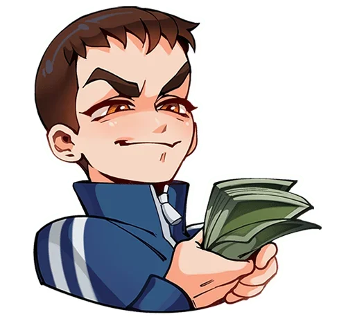 🤑 Стикер «Ромка Tiny Bunny без текста» для Telegram
