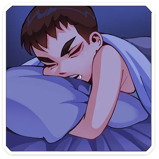 😴 Стикер «Ромка Tiny Bunny без текста» для Telegram