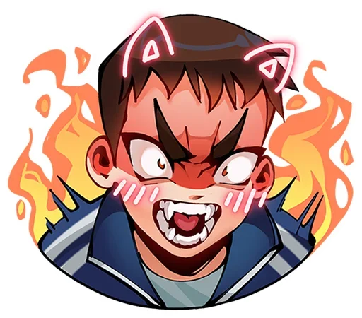😈 Стикер «Ромка Tiny Bunny без текста» для Telegram