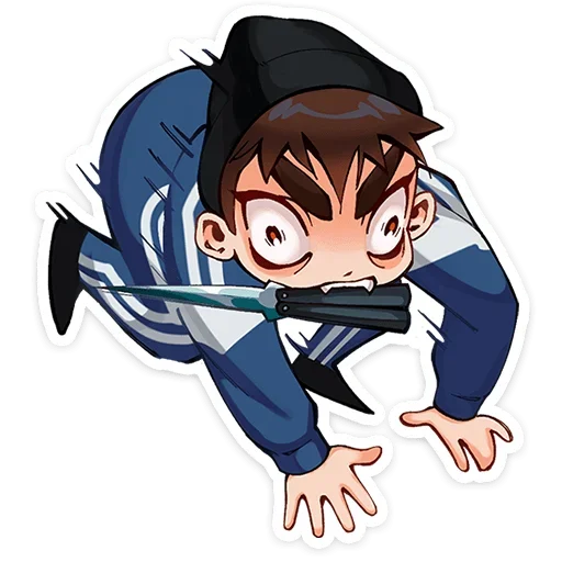 🔪 Стикер «Ромка Tiny Bunny без текста» для Telegram