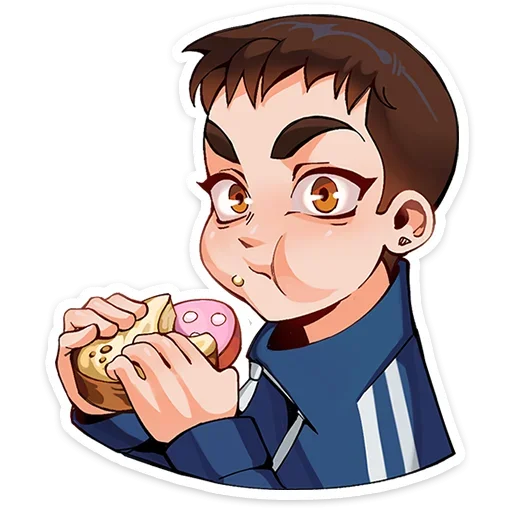 🍔 Стикер «Ромка Tiny Bunny без текста» для Telegram
