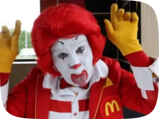 😛 Стикер «Ronald McDonald Memes» для Telegram