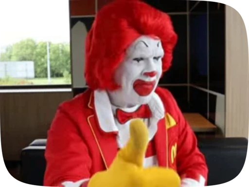👍 Стикер «Ronald McDonald Memes» для Telegram
