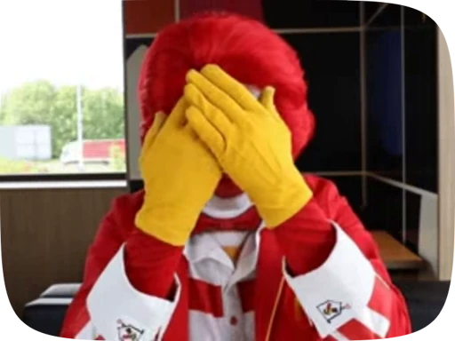 🫣 Стикер «Ronald McDonald Memes» для Telegram