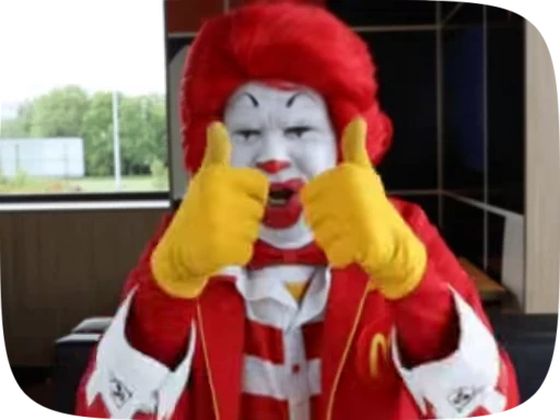 👍 Стикер «Ronald McDonald Memes» для Telegram