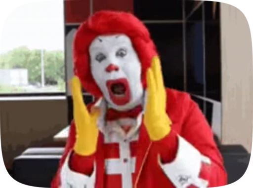 😱 Стикер «Ronald McDonald Memes» для Telegram