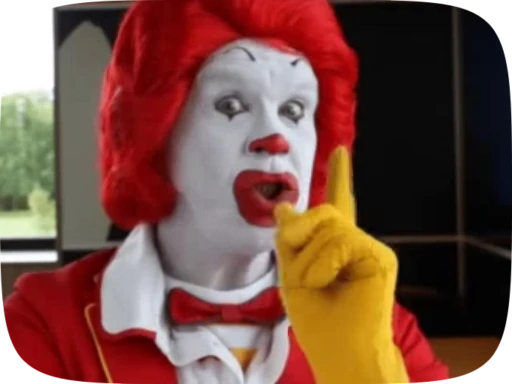 😤 Стикер «Ronald McDonald Memes» для Telegram