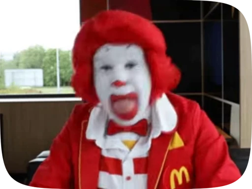 👅 Стикер «Ronald McDonald Memes» для Telegram
