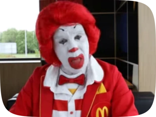 😝 Стикер «Ronald McDonald Memes» для Telegram