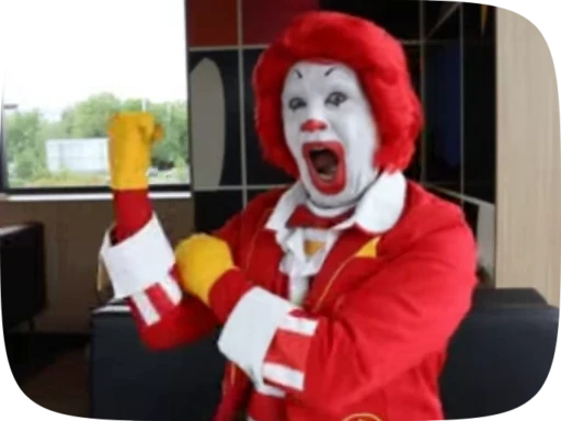💪 Стикер «Ronald McDonald Memes» для Telegram