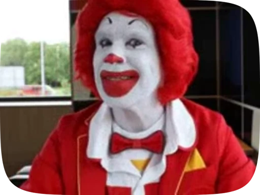 🧐 Стикер «Ronald McDonald Memes» для Telegram
