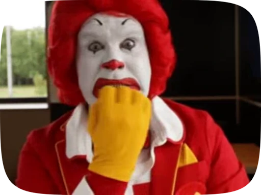 😬 Стикер «Ronald McDonald Memes» для Telegram