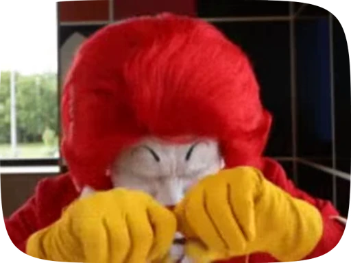😭 Стикер «Ronald McDonald Memes» для Telegram