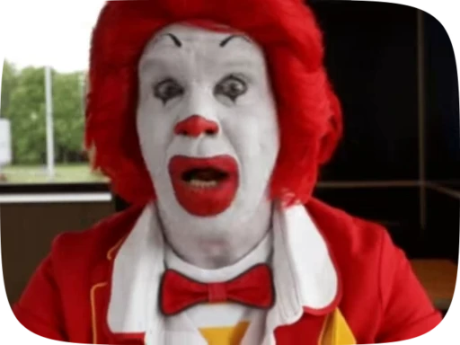 😦 Стикер «Ronald McDonald Memes» для Telegram