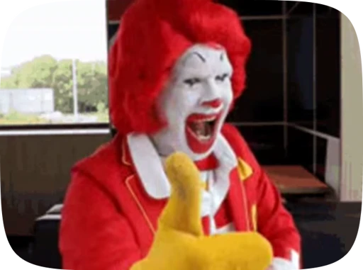 👍 Стикер «Ronald McDonald Memes» для Telegram