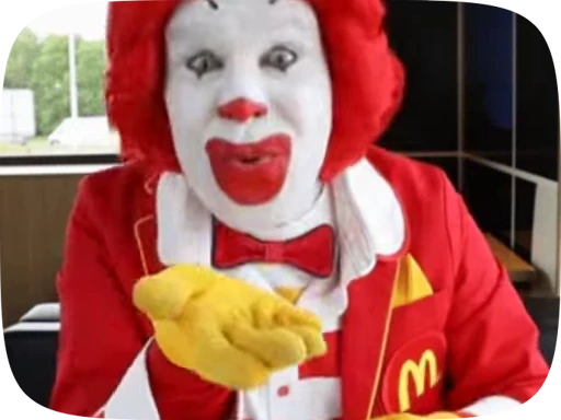 💋 Стикер «Ronald McDonald Memes» для Telegram