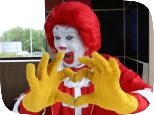 😘 Стикер «Ronald McDonald Memes» для Telegram