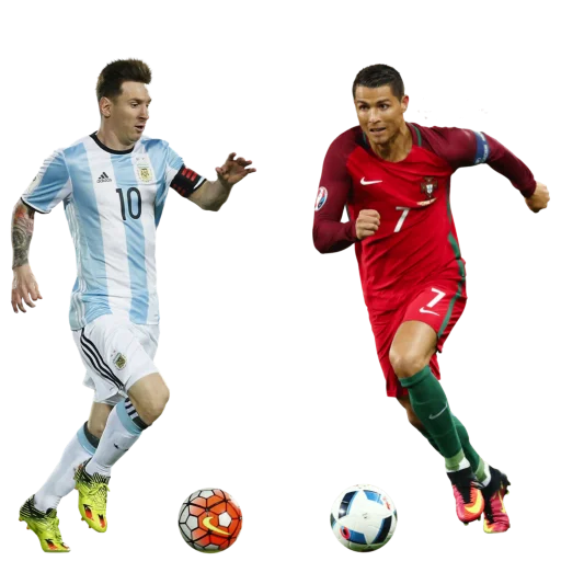 🐐 Стикер «Ronaldo and Messi» для Telegram