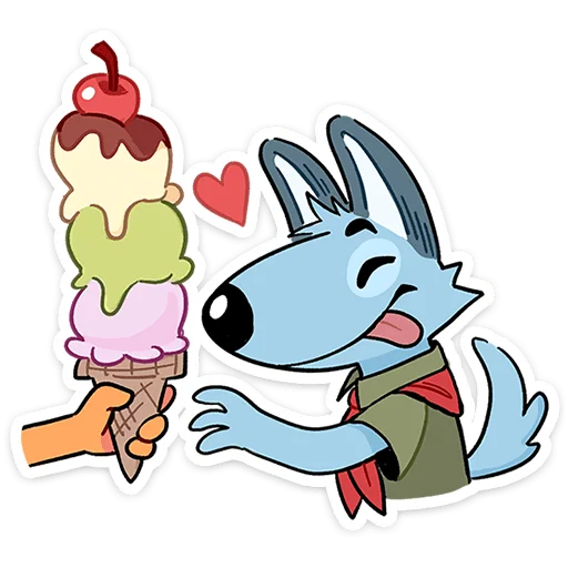 🍧 Стикер «Лето с Роном и Рэем» для Telegram