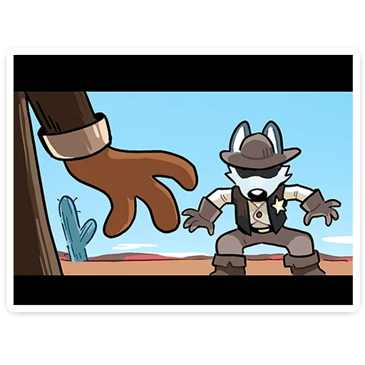 🤠 Стикер «Лето с Роном и Рэем» для Telegram