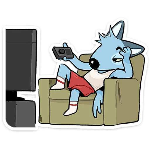 📺 Стикер «Лето с Роном и Рэем» для Telegram