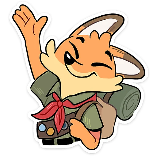 👋 Стикер «Лето с Роном и Рэем» для Telegram