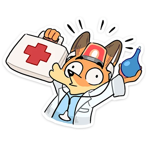 👩‍⚕ Стикер «Лето с Роном и Рэем» для Telegram