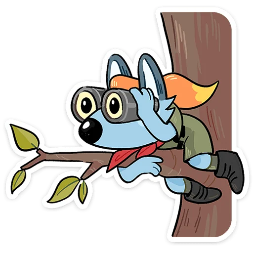 🧐 Стикер «Лето с Роном и Рэем» для Telegram