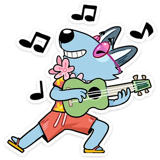 🎸 Стикер «Лето с Роном и Рэем» для Telegram