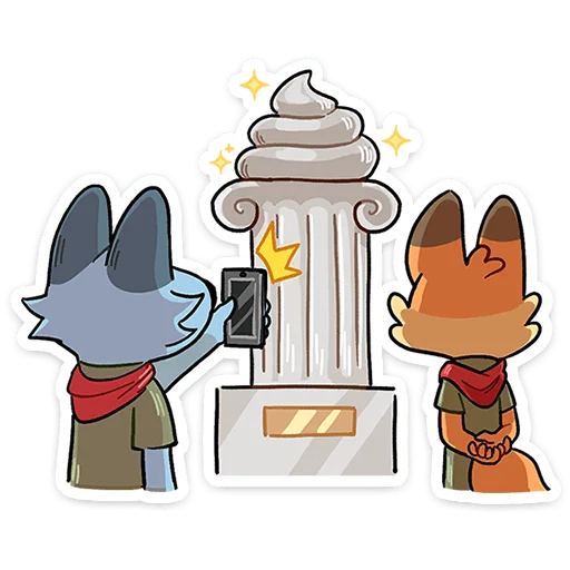📸 Стикер «Лето с Роном и Рэем» для Telegram