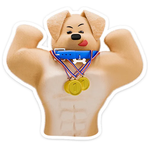 💪 Стикер «Ронни и Деля» для Telegram