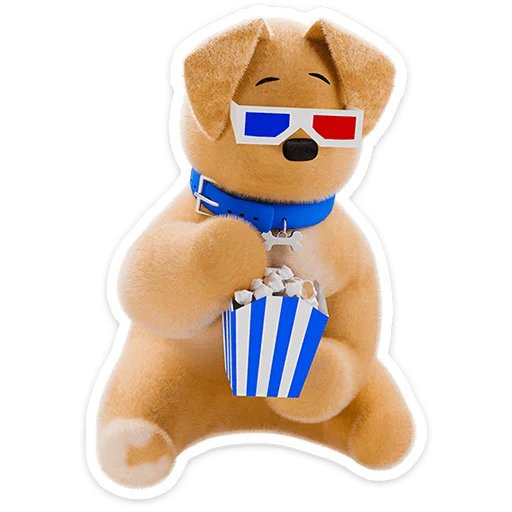 🍿 Стикер «Ронни и Деля» для Telegram