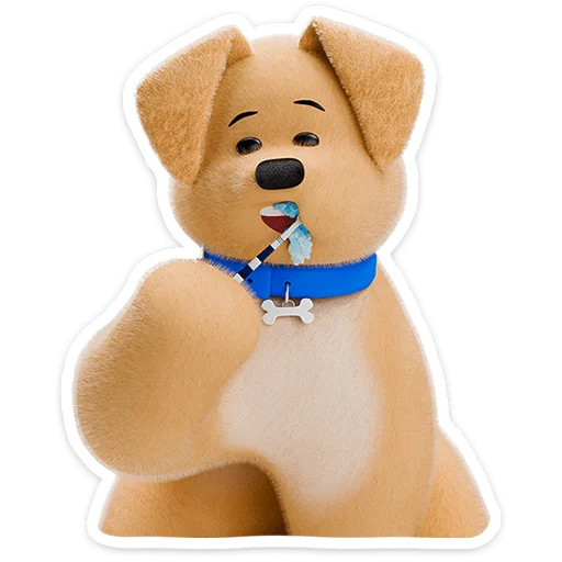🐶 Стикер «Ронни и Деля» для Telegram