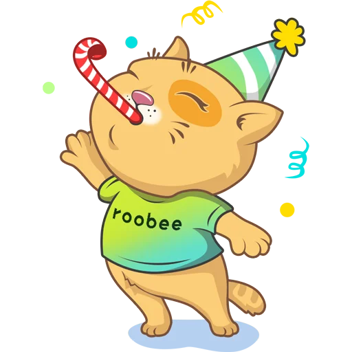🥳 Стикер «Roobee» для Telegram