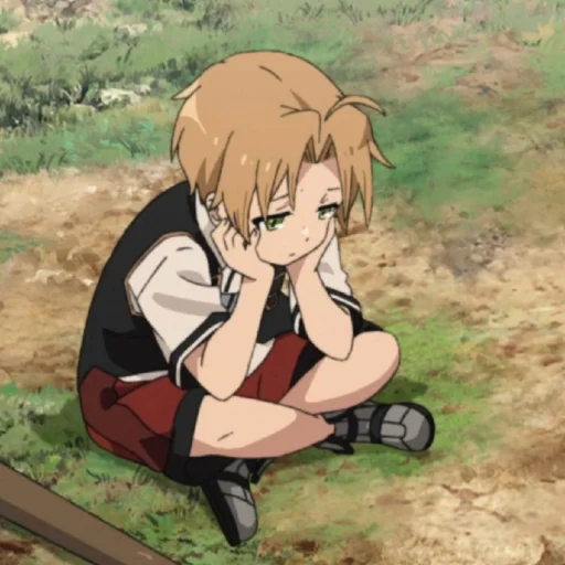 😔 Стикер «Mushoku Tensei» для Telegram