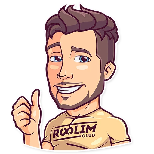 👍 Стикер «Закрытй Клуб "Roolim"» для Telegram